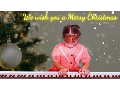 We wish you a Merry Christmas piano, Bé Phương Anh | Lớp nhạc Giáng Sol Quận 12